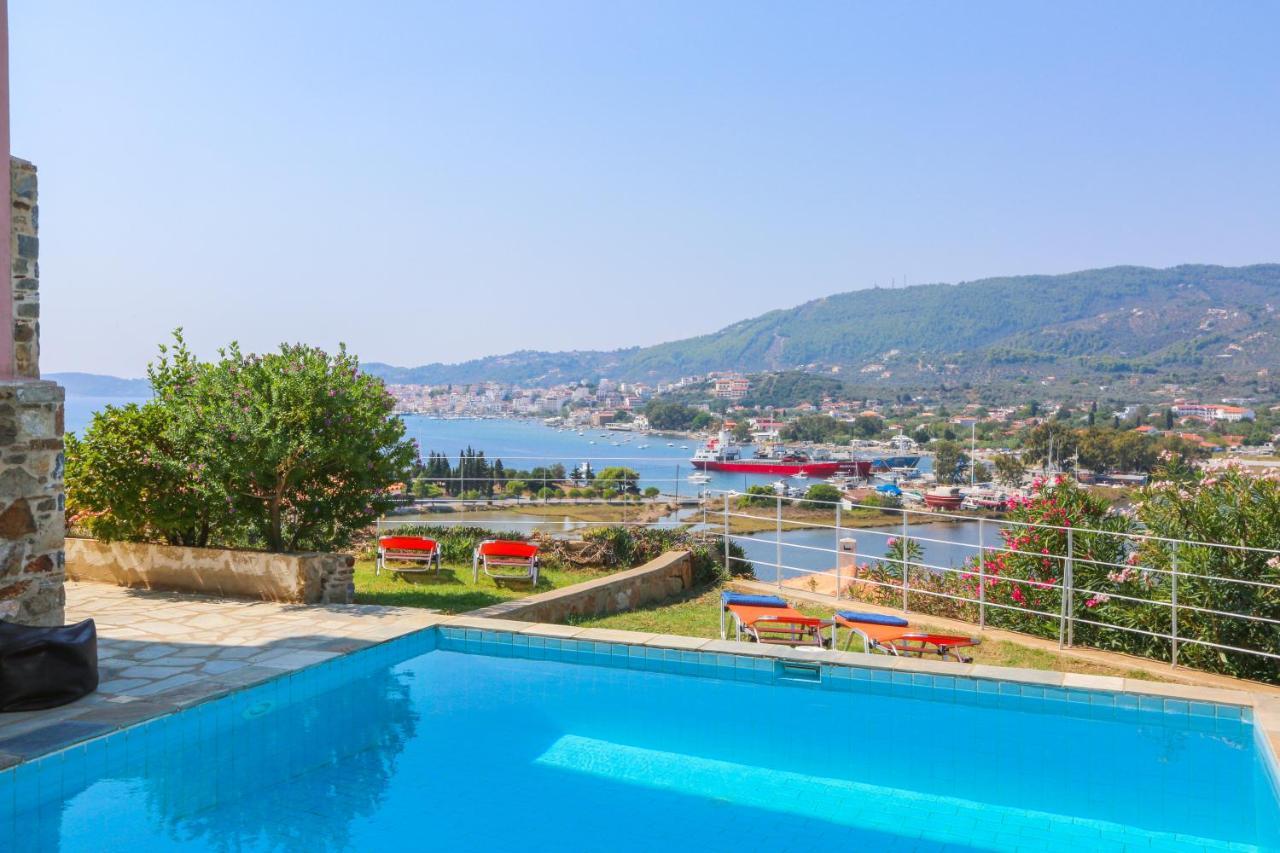 Skiathos Seaview Villa With Pool Punta Dış mekan fotoğraf