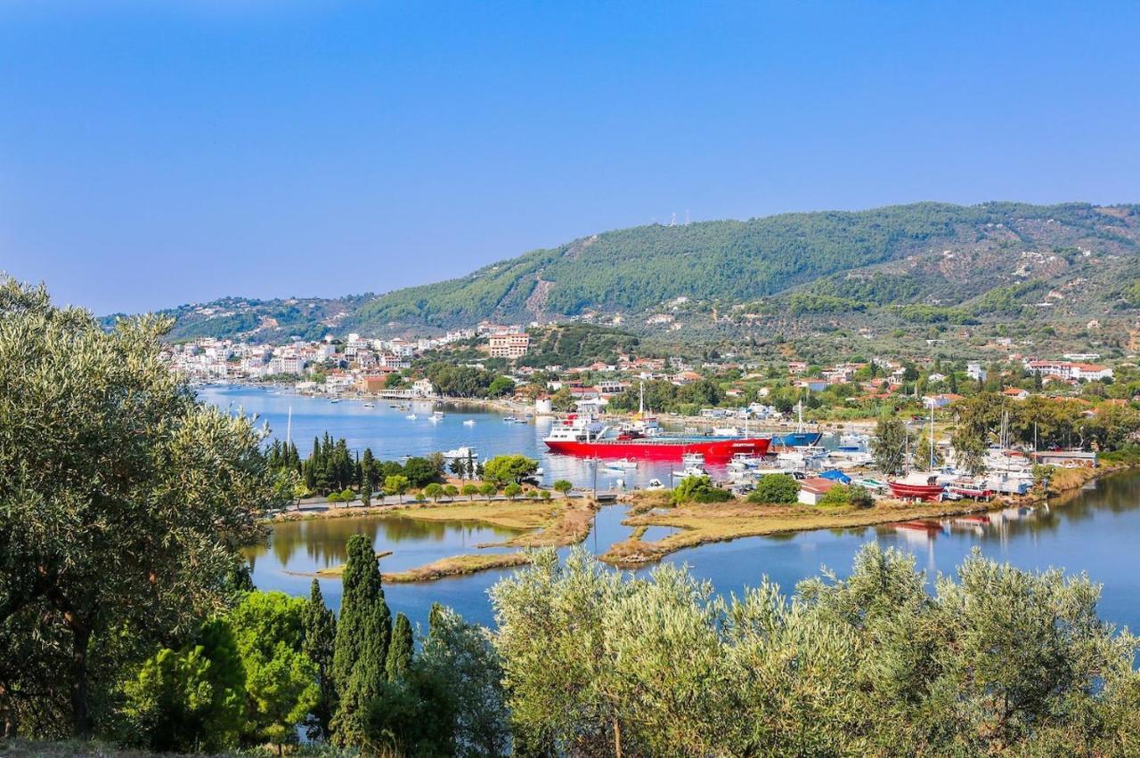 Skiathos Seaview Villa With Pool Punta Dış mekan fotoğraf